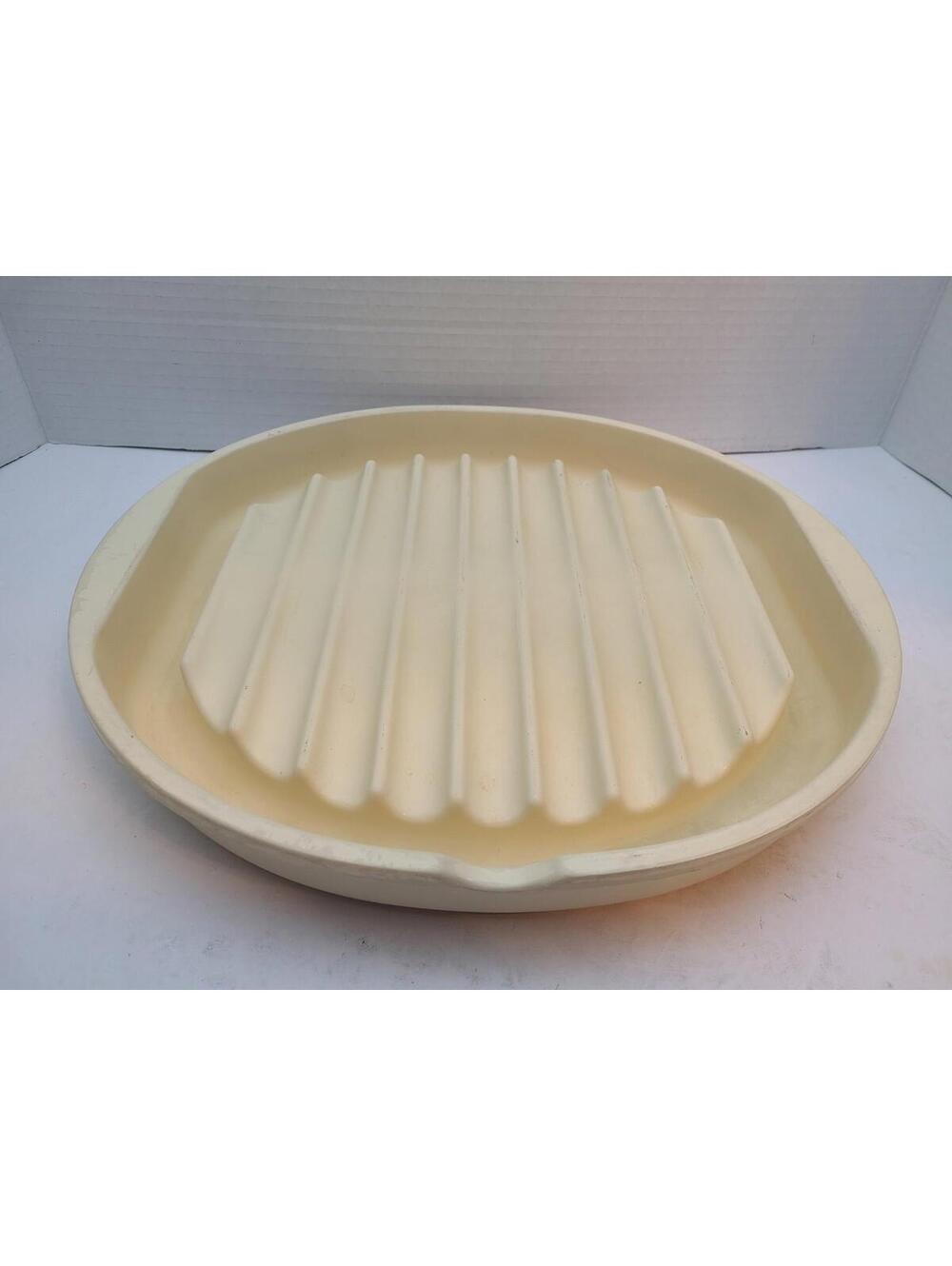 Rubbermaid 5518 Microwave Cookables Cookware Bacon Rack Pan Vintage Pan Only